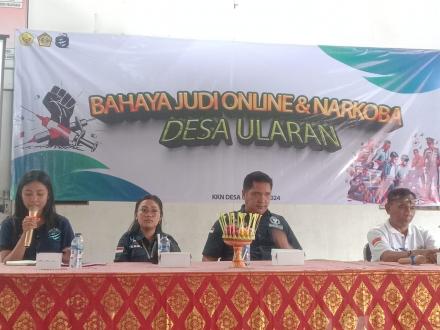 Sosialisasi Bahaya Judi Online dan Narkoba di Desa Ularan